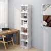 vidaXL Book Cabinet White Solid Pinewood 78.3 in tall Book Cabinet