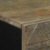 vidaXL Sideboard Black Solid mango wood, engineered wood 35.4x13.0x29.5 in