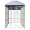 vidaXL Outdoor Dog Kennel with Roof 177.2"x59.1"x78.7"