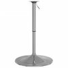 vidaXL Bar Table Medium brown, Chrome Solid oak wood, Chromed steel