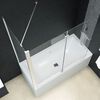 vidaXL Bi-Folding Shower Enclosure ESG 47.2"x26.8"x51.2"