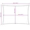 vidaXL Sunshade Sail Oxford Fabric Rectangular 9.8x16.4' Black