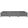 vidaXL Raised Bed Light grey Polypropylene Large Durable Raised Bed