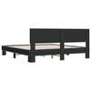 vidaXL Bed Frame Black Engineered wood Super King Durable Bed Frame