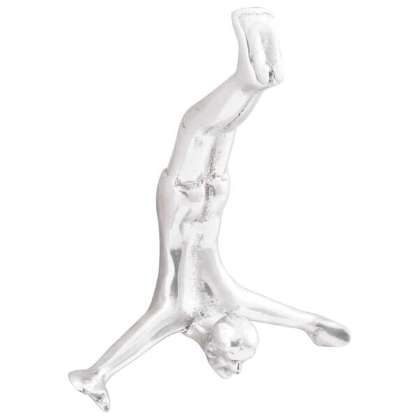 vidaXL Sculpture Silver 8.66 x 3.15 x 9.84 in Aluminium