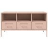 vidaXL TV Cabinet Pink Cold-rolled steel Adjustable Feet TV Cabinet