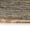 vidaXL Area Rug Natural and Black 50% Jute, 50% Cotton 35.4 in diameter