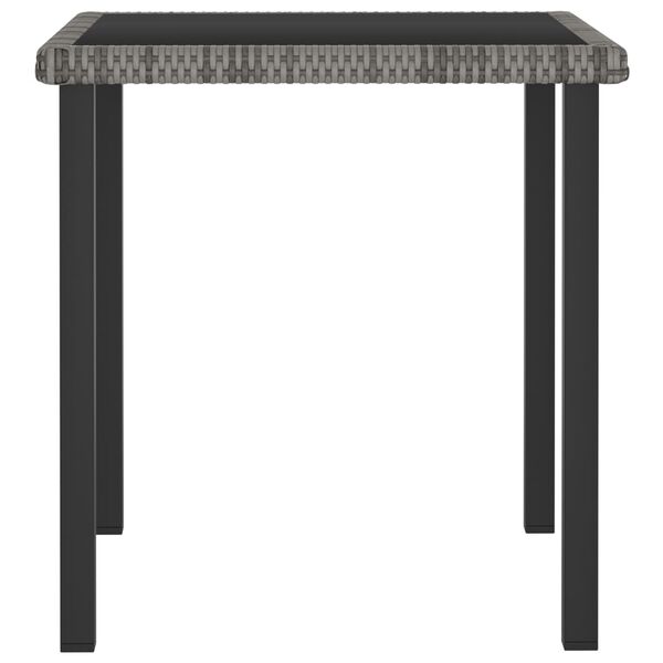 vidaXL Garden Dining Table Grey