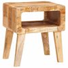 vidaXL End Tables Brown 15.75 x 12.60 x 18.11 in Solid Mango Wood