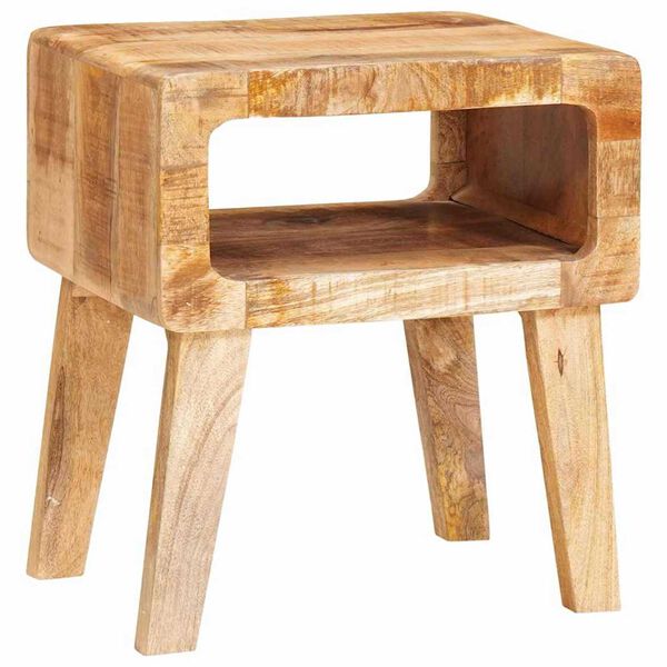 vidaXL End Tables Brown 15.75 x 12.60 x 18.11 in Solid Mango Wood