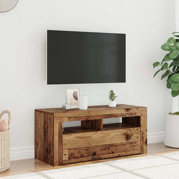 vidaXL TV Cabinet Old wood Engineered wood Medium TV Cabinet