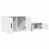vidaXL Storage Cabinet 2 pcs White 40.55 x 16.14 x 15.75 in