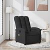 vidaXL Massage Recliner Chair Black Fabric (100% polyester), metal, plywood