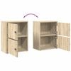 vidaXL Bookcase Sonoma oak Engineered wood 15.7x9.4x20.5 in Bookshelf