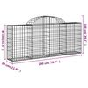 vidaXL Gabion Basket Set of 30 Silver Galvanized iron