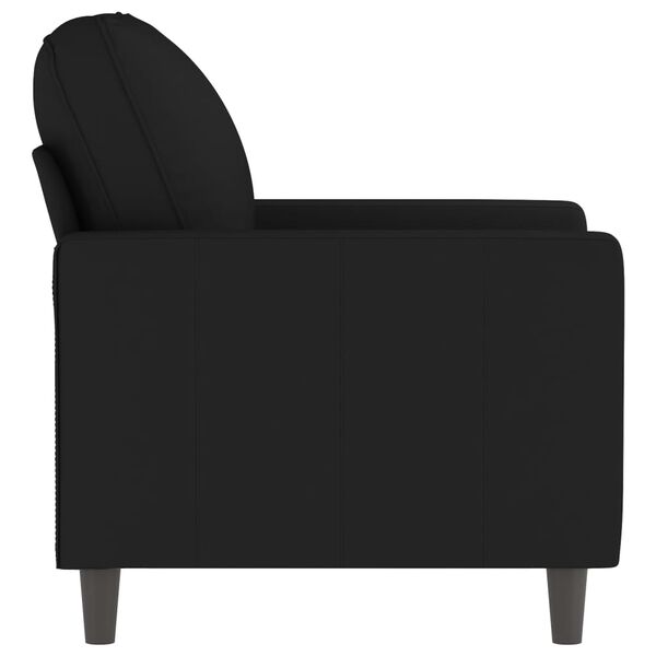 vidaXL Sofa Chair Black Velvet (100% polyester), Metal Single