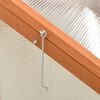 vidaXL Greenhouse Orange Solid firwood with PC board Medium
