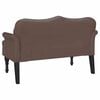 vidaXL Chesterfield Bench Brown 120.5 x 65 x 75 cm Faux Leather