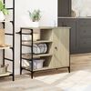 vidaXL Kitchen Trolley Sonoma Oak 34.4"x15.2"x33.3" Engineered Wood