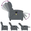 vidaXL Electric Massage Recliner Chair Dark Gray