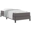 vidaXL Bed Frame with Mattress Grey 35.43 x 74.80 in Fabric