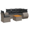 vidaXL Garden Sofa Set Grey PE rattan Modular Modular Garden Sofa Set