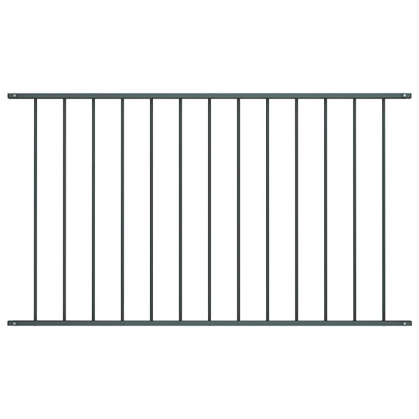vidaXL Fence Panel Powder-coated Steel 5.6x3.3' Anthracite