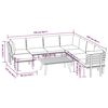 vidaXL Garden Lounge Set Dark grey Solid acacia wood Large Modular