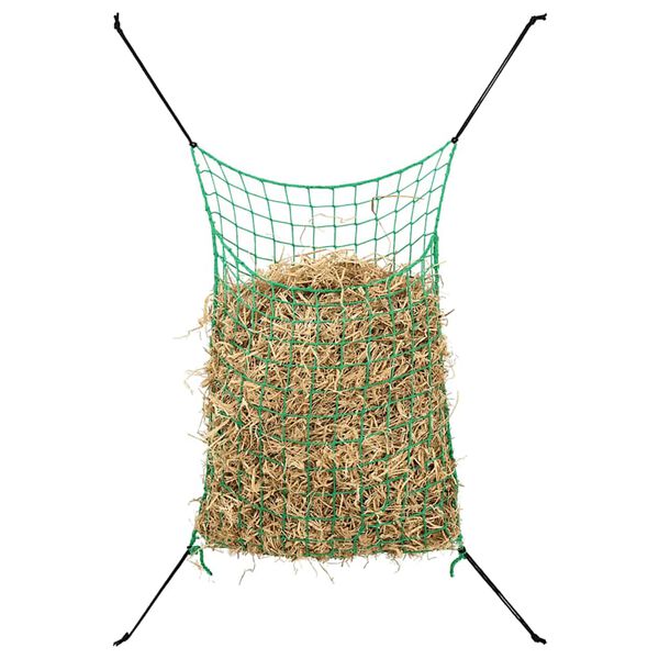 vidaXL Hay Net Set of 2 Green Polypropylene 35.4 x 23.6 in Foldable
