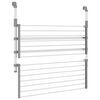vidaXL Drying Rack for Balcony 35"x9.8"x(23.6"-37.4") Aluminum