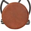 vidaXL Bar Stool Set of 2 Black and brown Goat leather and steel