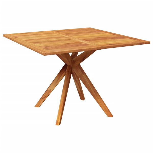 vidaXL Garden Table Natural Wood Solid Acacia wood Medium Durable