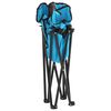 vidaXL Camping Chair Bright Blue 600D Polyester with PE coating, Steel