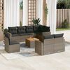 vidaXL Garden Sofa Set Grey