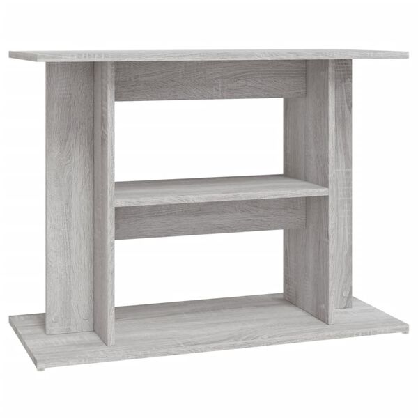 vidaXL Aquarium Stand Grey Sonoma Engineered wood 31.5 in Storage