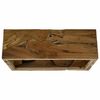 vidaXL Coffee Table Brown Genuine teak 35.4 x 19.7 x 11.8 in Durable