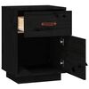 vidaXL Bedside Cabinet Black