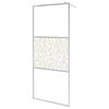 vidaXL Walk-in Shower Wall ESG Glass with Stone Design 45.3x76.8"