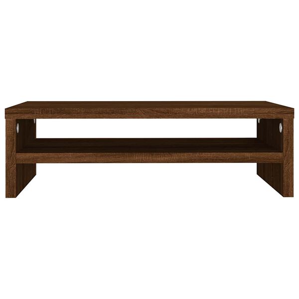 vidaXL Monitor Stand Brown oak Engineered wood Compact Monitor Stand