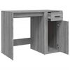 vidaXL Desk Grey Sonoma Engineered Wood Compact Desk Rectangular