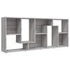 vidaXL Book Cabinet Grey Sonoma Engineered Wood Tall Book Cabinet