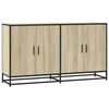 vidaXL Sideboard Sonoma oak Engineered wood and metal Sideboard