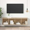 vidaXL Wall-mounted TV Stand Sonoma Oak 14.6"x14.6"x56.1" Engineered Wood