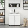 vidaXL Bathroom Cabinet Set TULUM White 23.62 x 13.39 x 24.80 in