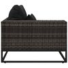 vidaXL Garden Sofa Grey Poly Rattan Large Modular Outdoor Sofa
