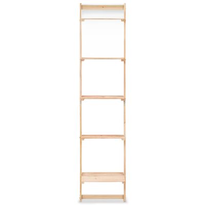 vidaXL Ladder Wall Shelf Cedar Wood 16.3"x11.8"x69.3"