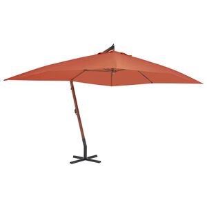 vidaXL Cantilever Garden Parasol Terracotta