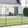 vidaXL Garden Fence Gray 1360 x 175 cm