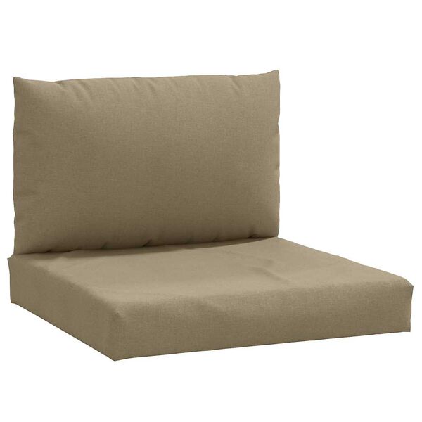 vidaXL Pallet Cushion Melange taupe 100% polyester Cushion Square