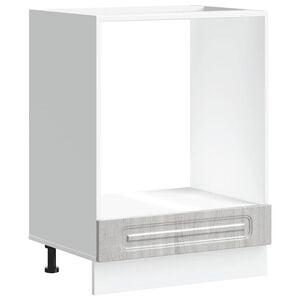 vidaXL Oven Cabinet Grey Sonoma Engineered Wood Compact Adjustable Feet